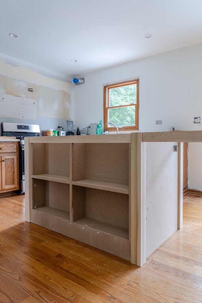 DIY ENGLISH INSPIRED CUSTOM KITCHEN ISLAND