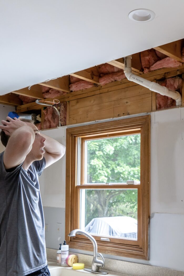 KITCHEN DEMO & REMOVING SOFFITS