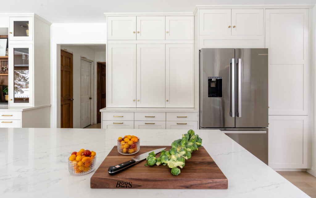 stacked cabinets