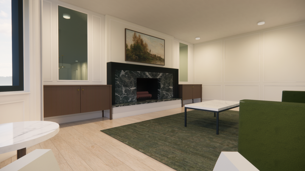 FAMILY ROOM DESIGN RENDERING