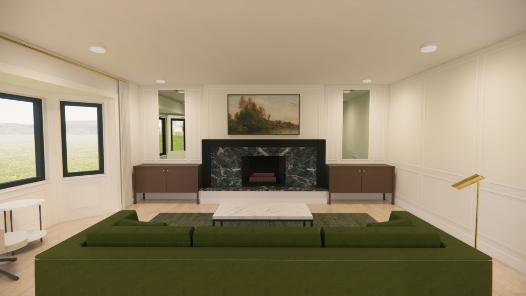 FIREPLACE DESIGN RENDERING