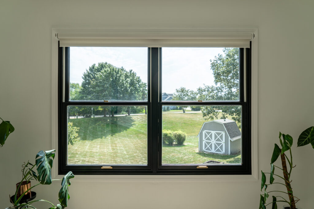 Our Completed Windows Stained Black