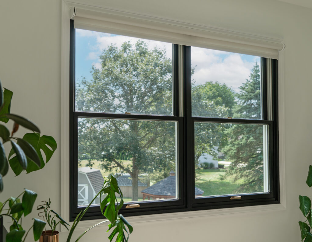 Our Completed Windows Stained Black