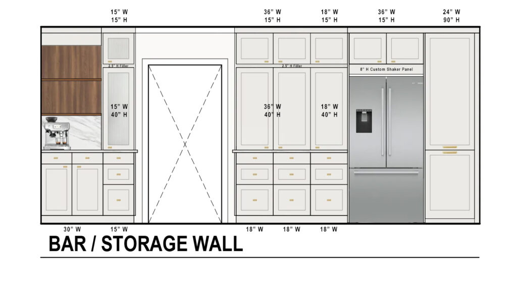 bar storage wall cabinet sizes