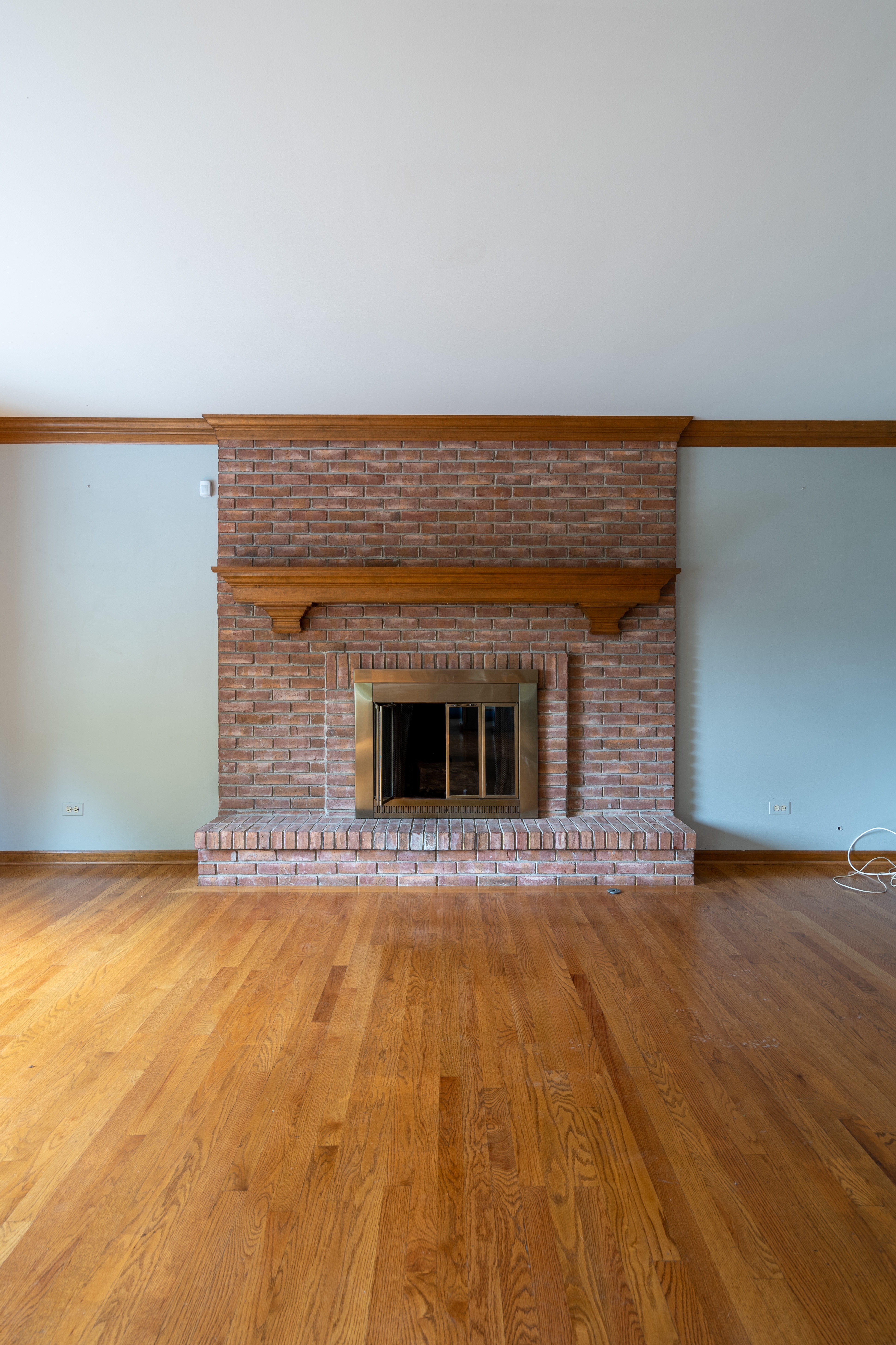 before photo fireplace