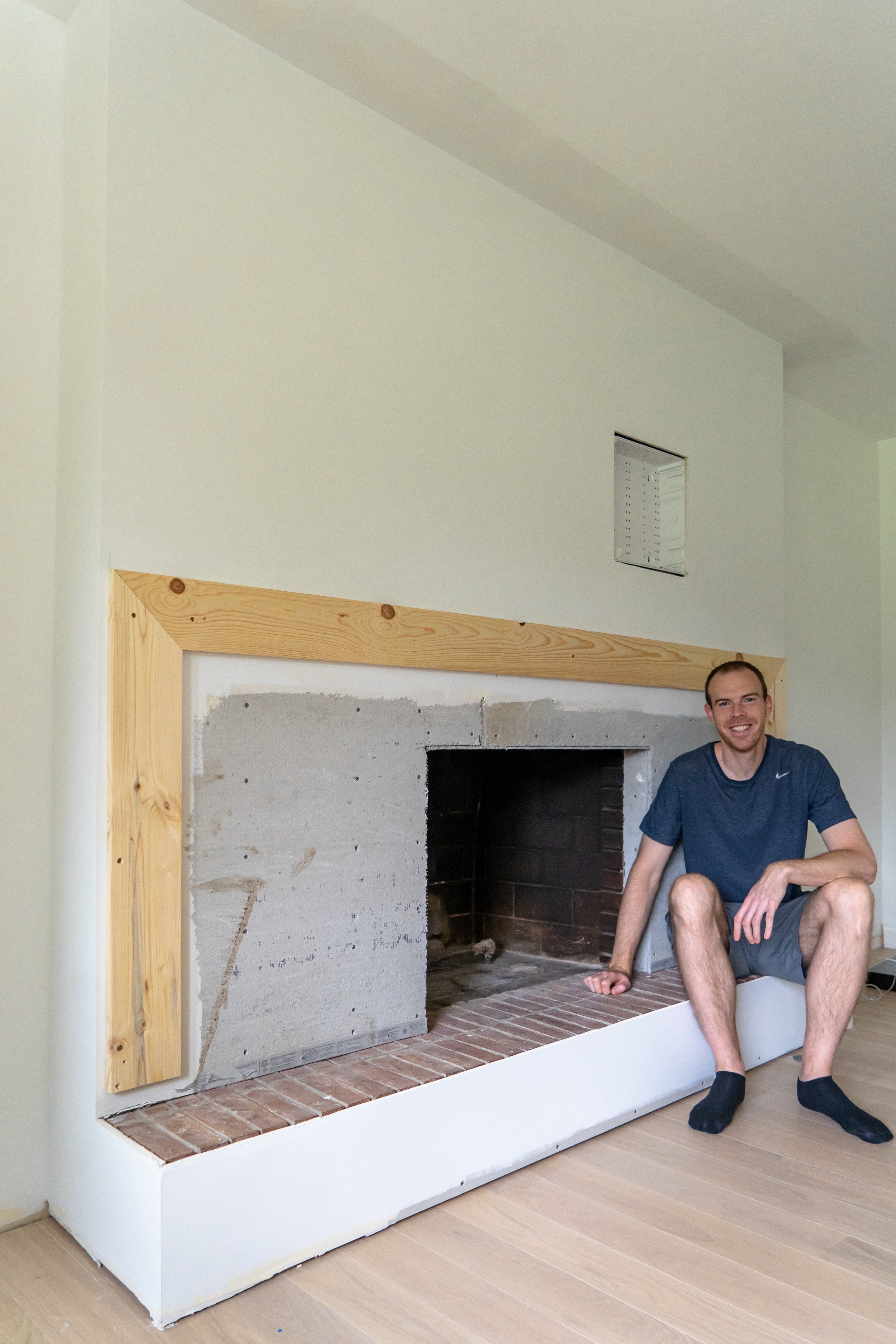 fireplace progress before stone install