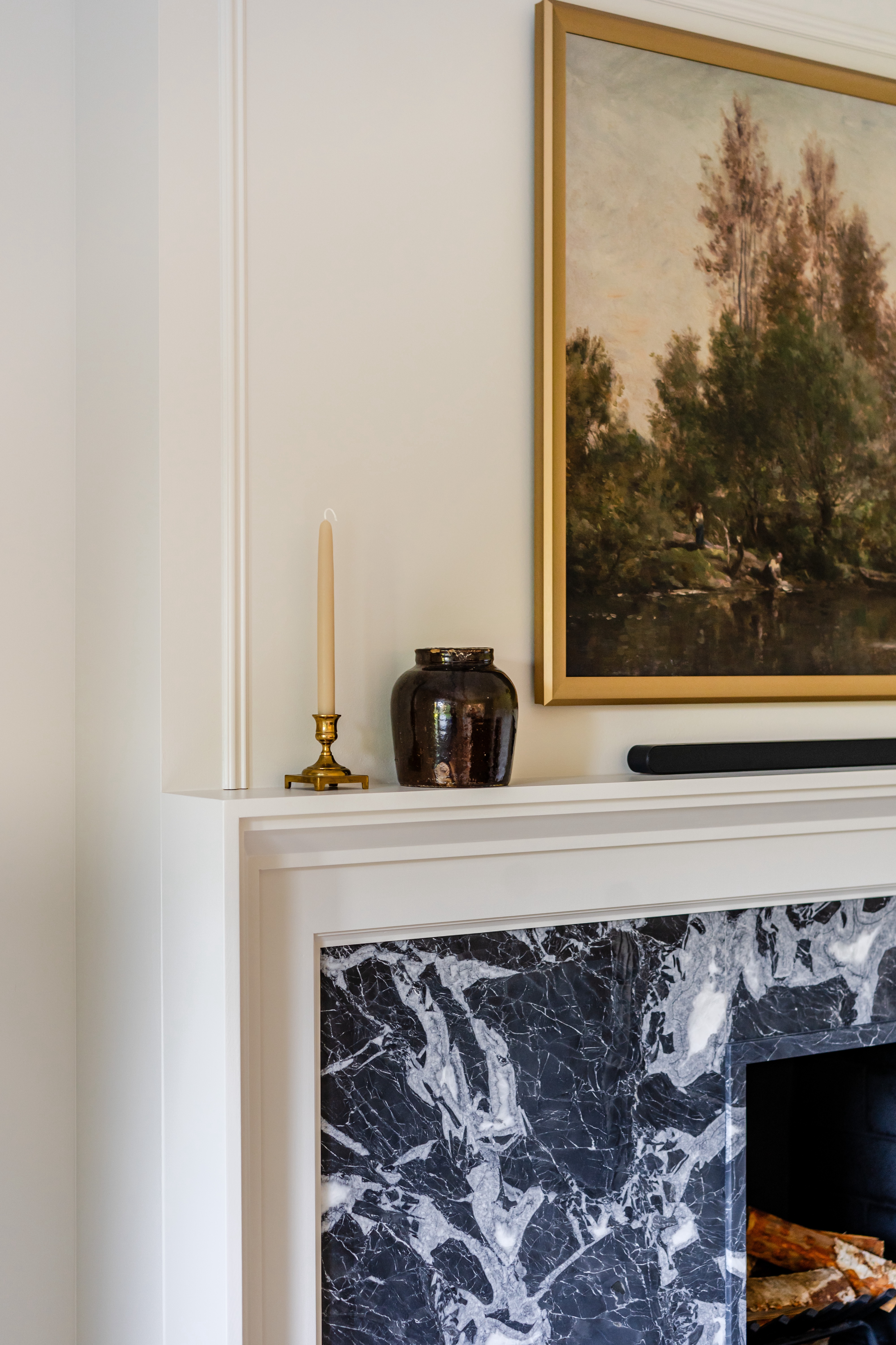 diy marble fireplace